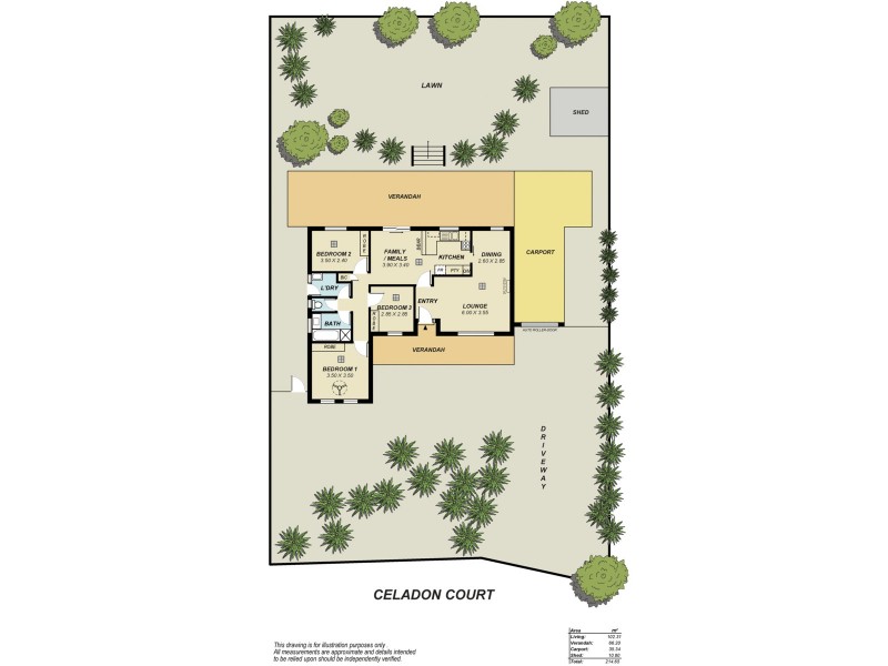 18 Celadon Court, Wynn Vale SA 5127 Floorplan