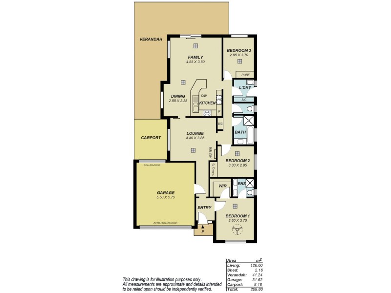 3A Roycroft Place, Golden Grove SA 5125 Floorplan