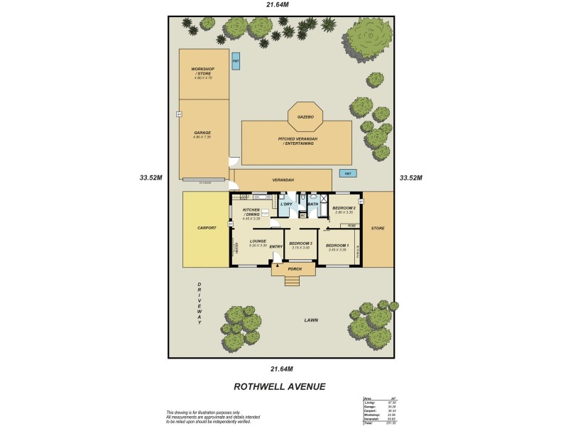 42 Rothwell Avenue, Ingle Farm SA 5098 Floorplan