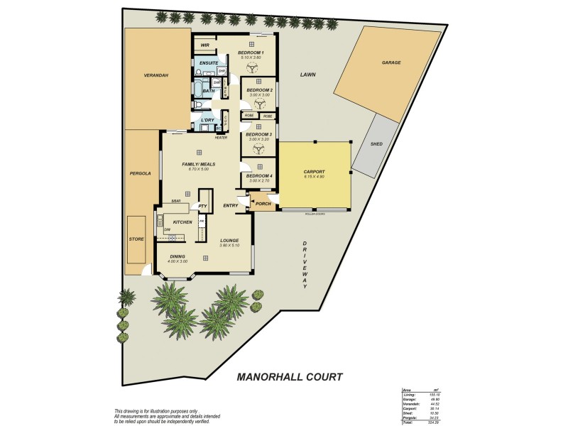 8 Manorhall Court, Salisbury Heights SA 5109 Floorplan