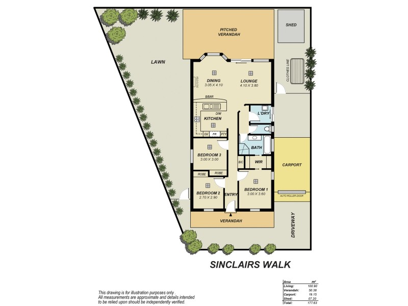 10 Sinclairs Walk, Greenwith SA 5125 Floorplan