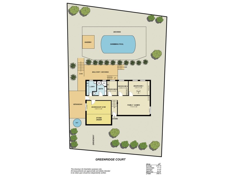 39 Greenridge Court, Wynn Vale SA 5127 Floorplan