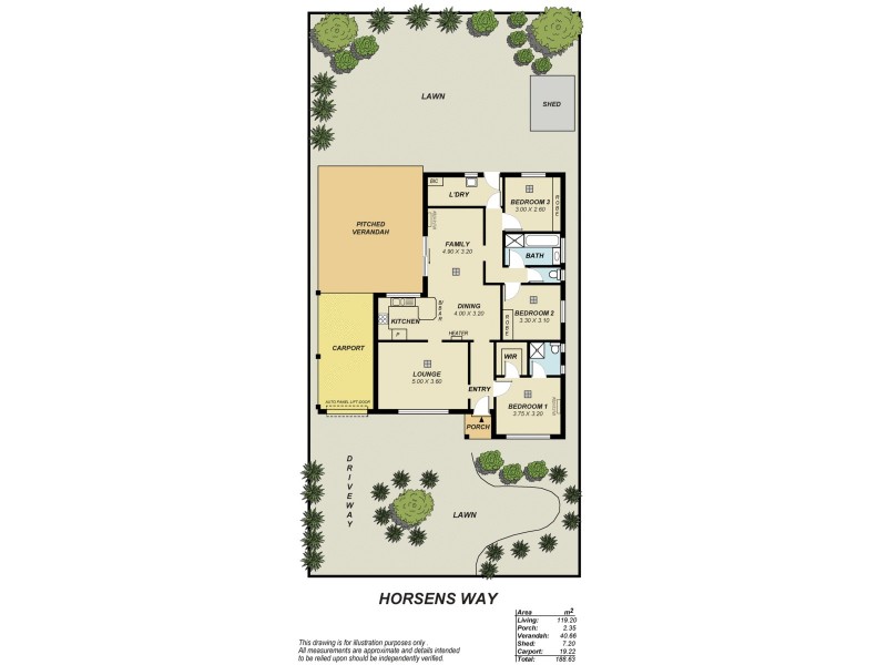 19 Horsens Way, Parafield Gardens SA 5107 Floorplan
