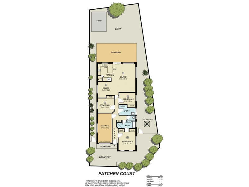 9 Fatchen Court, Greenwith SA 5125 Floorplan