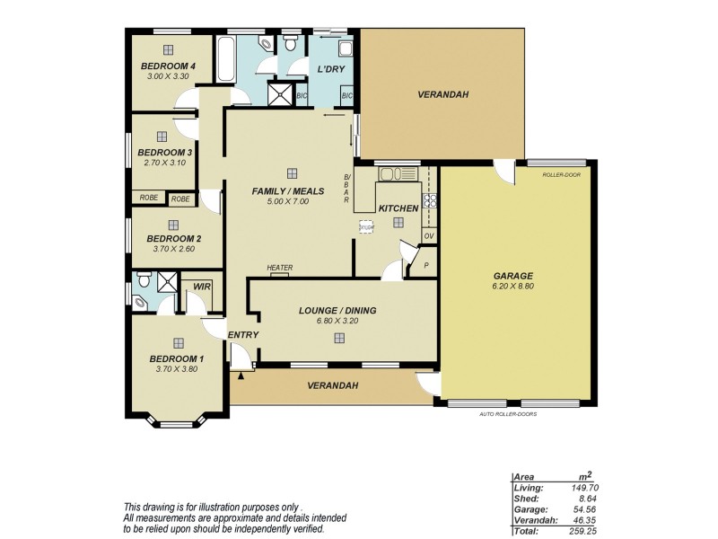1 Chisholm Court, Golden Grove SA 5125 Floorplan