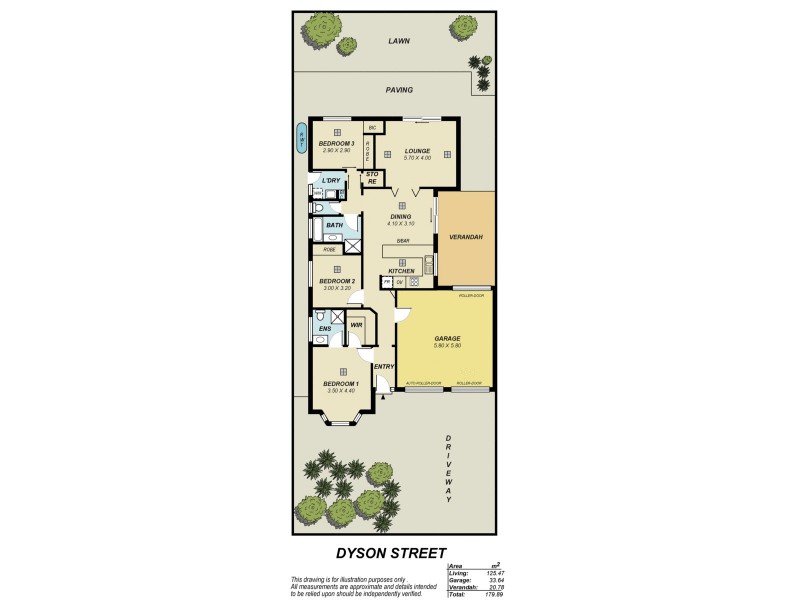 9 Dyson Street, Evanston SA 5116 Floorplan