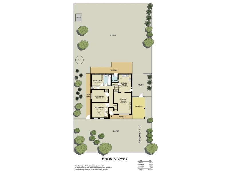 11 Huon Street, Banksia Park SA 5091 Floorplan