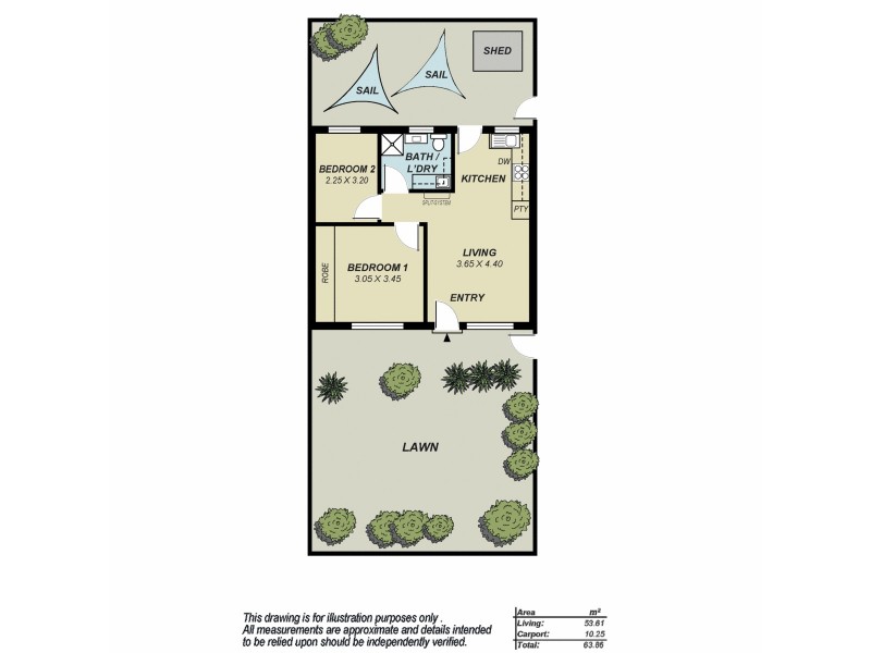 2/16 Pauls Drive, Valley View SA 5093 Floorplan