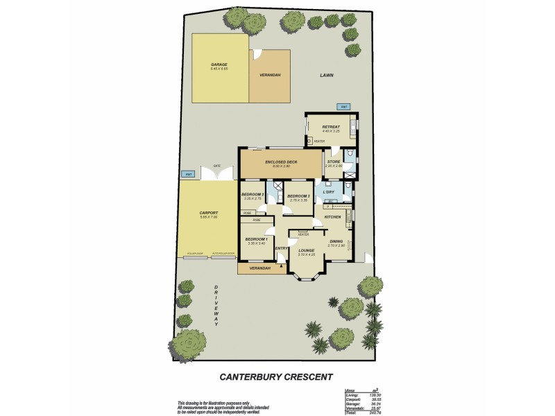 6 Canterbury Crescent, Valley View SA 5093 Floorplan