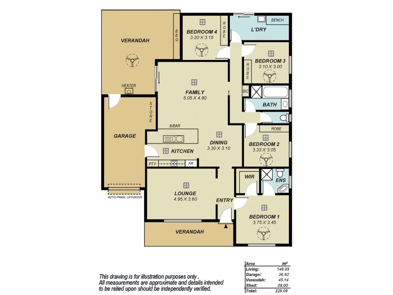 9 Coker Place, Blakeview SA 5114 Floorplan