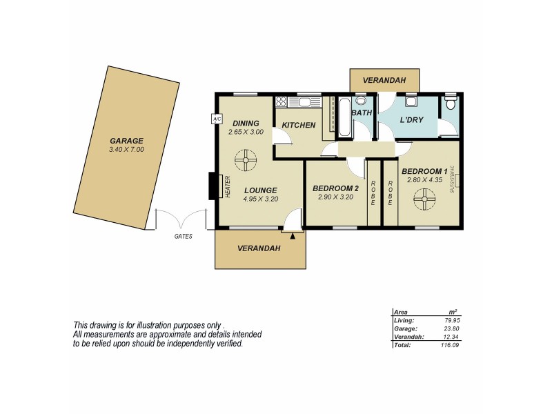 4 Lowry Street, Elizabeth East SA 5112 Floorplan