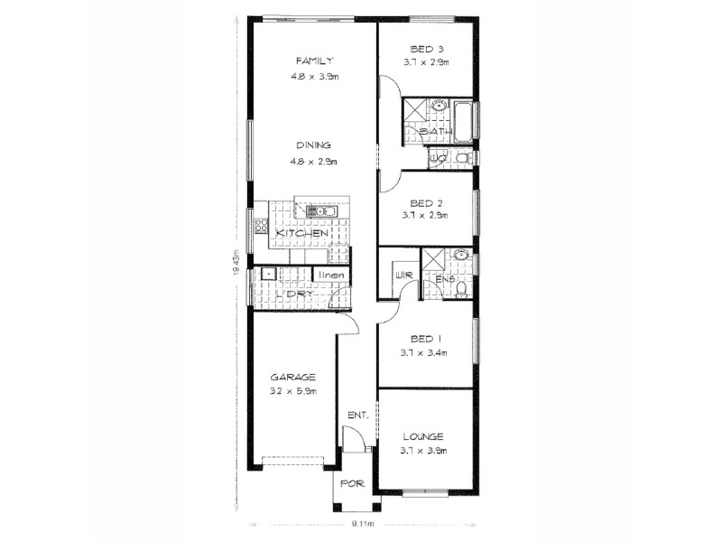 11 Hayfield Avenue, Blakeview SA 5114 Floorplan
