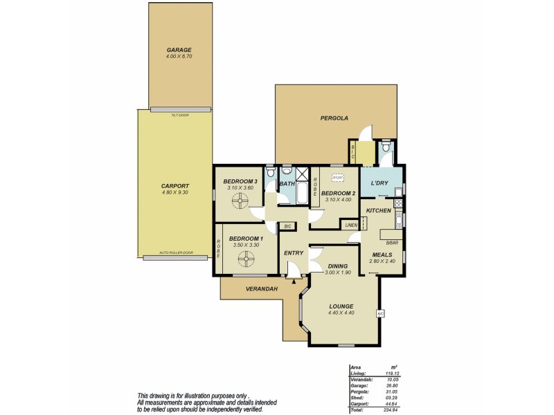13 Bowood Street, Elizabeth Park SA 5113 Floorplan