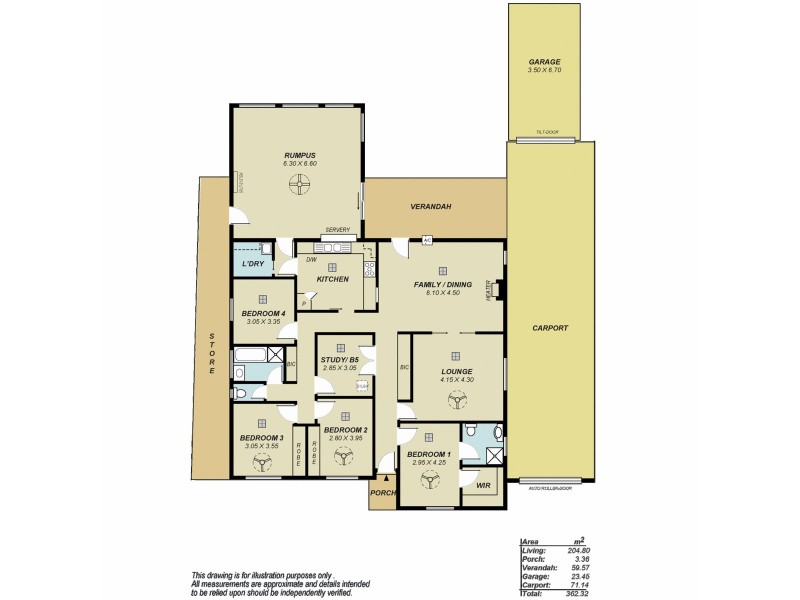 16 Augustus Street, Modbury Heights SA 5092 Floorplan