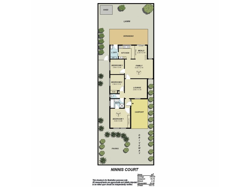 26 Ninnis Court, Greenwith SA 5125 Floorplan