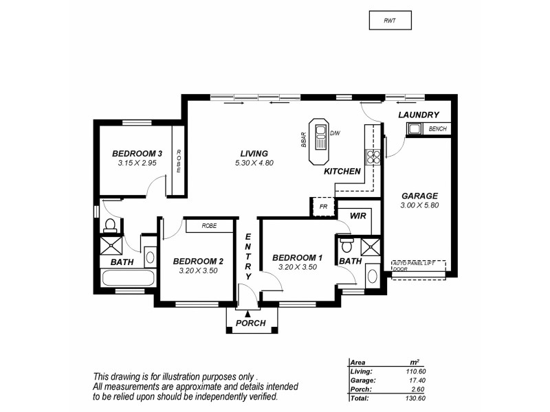 2 Bowen Road, Tea Tree Gully SA 5091 Floorplan