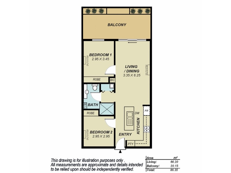 2/51 Victoria Parade, Mawson Lakes SA 5095 Floorplan