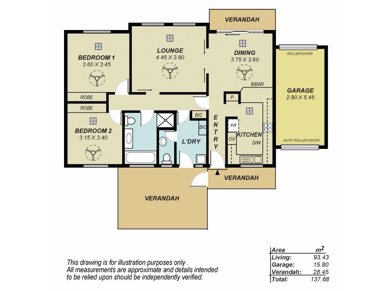 18/29 Greenfinch Court, Wynn Vale SA 5127 Floorplan