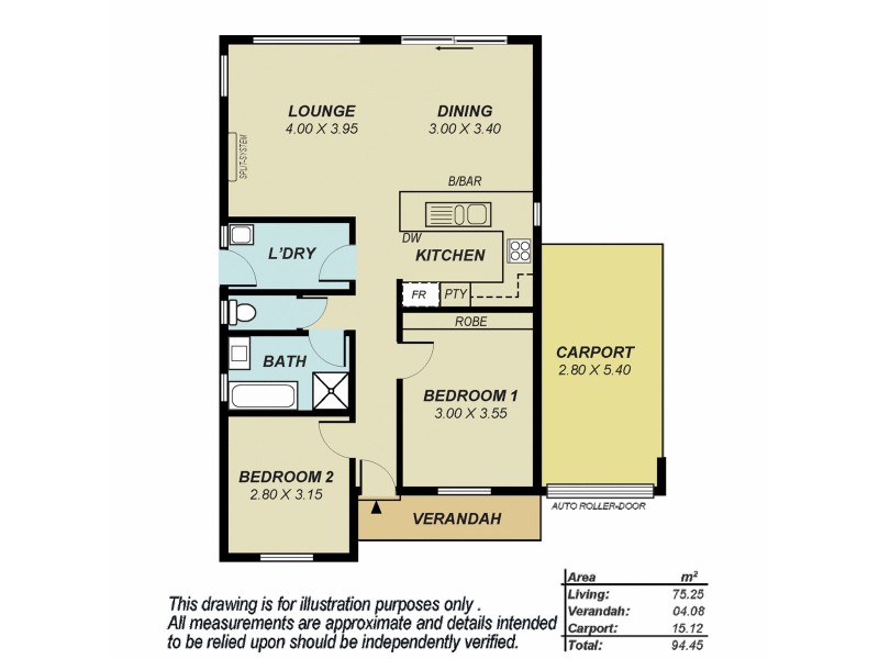 1/1124 Andrews Road, Munno Para West SA 5115 Floorplan