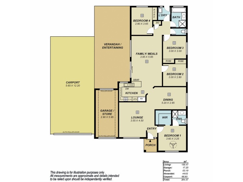 104 Sunnyside Drive, Evanston Park SA 5116 Floorplan