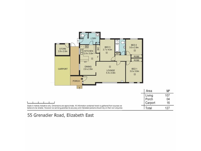 55 Grenadier Road, Elizabeth East SA 5112 Floorplan