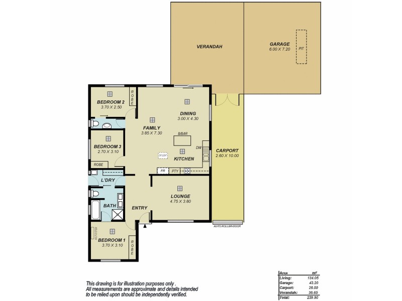 2 Hanlin Court, Parafield Gardens SA 5107 Floorplan