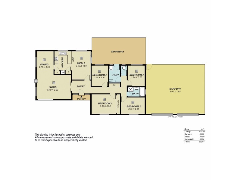 31 Francis Crescent, Salisbury Heights SA 5109 Floorplan