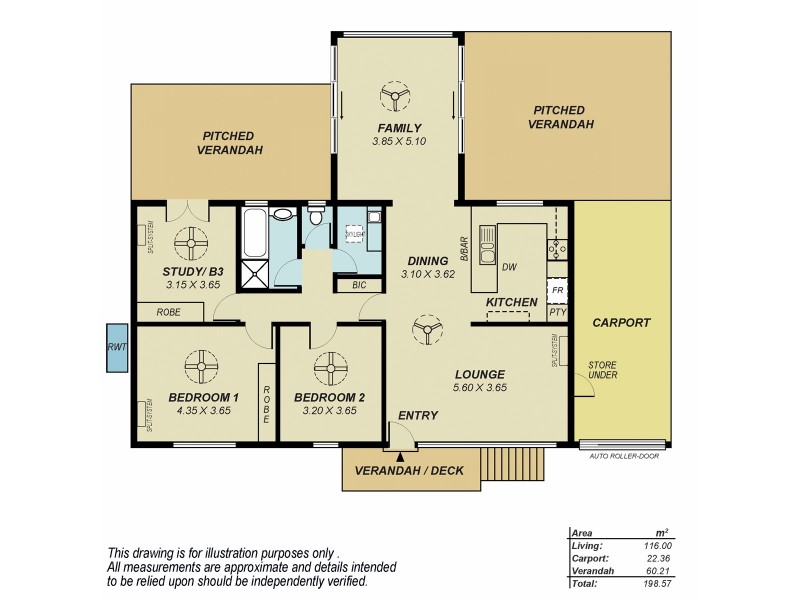 32 Carnarvon Avenue, Redwood Park SA 5097 Floorplan