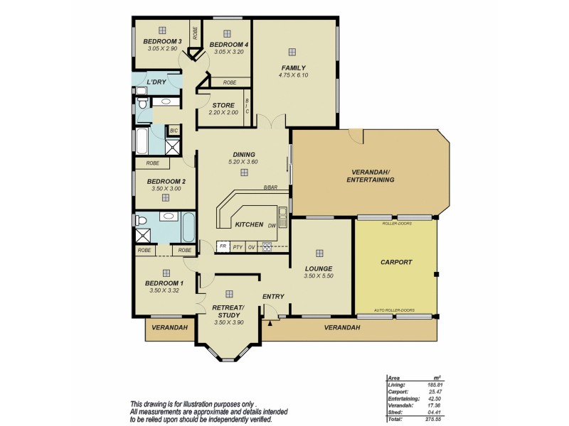 4 Orchard Grove, Golden Grove SA 5125 Floorplan