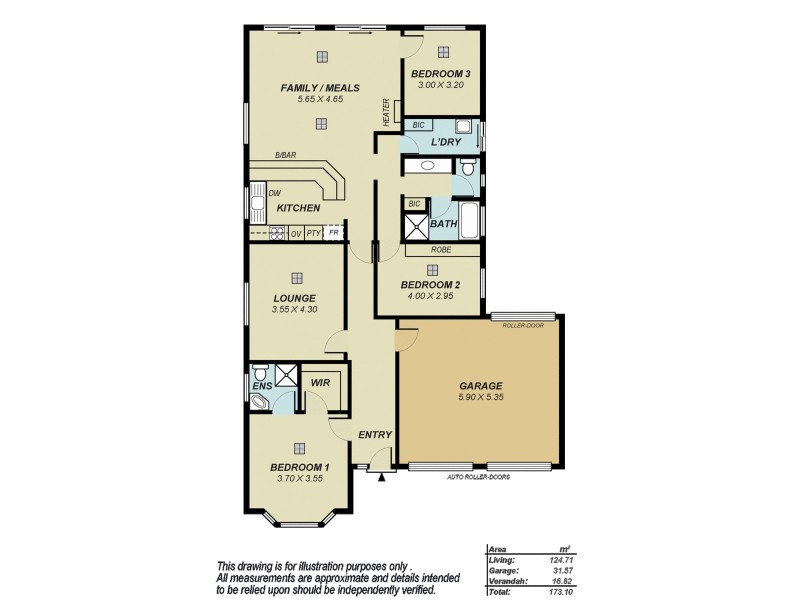 16 Nella Dan Court, Greenwith SA 5125 Floorplan