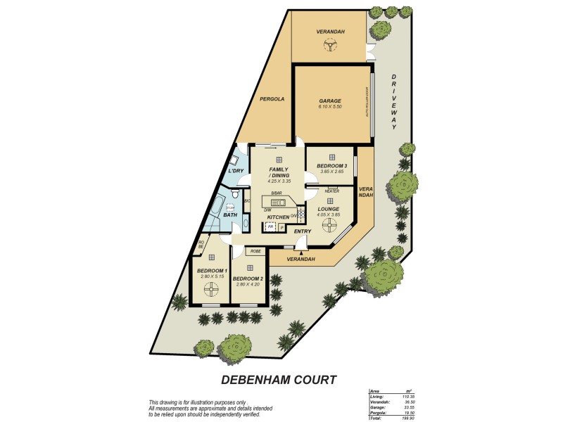 17 Debenham Court, Greenwith SA 5125 Floorplan