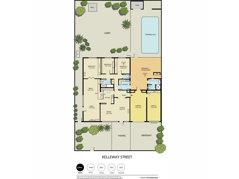 16 Kelleway Street, Parafield Gardens SA 5107 Floorplan