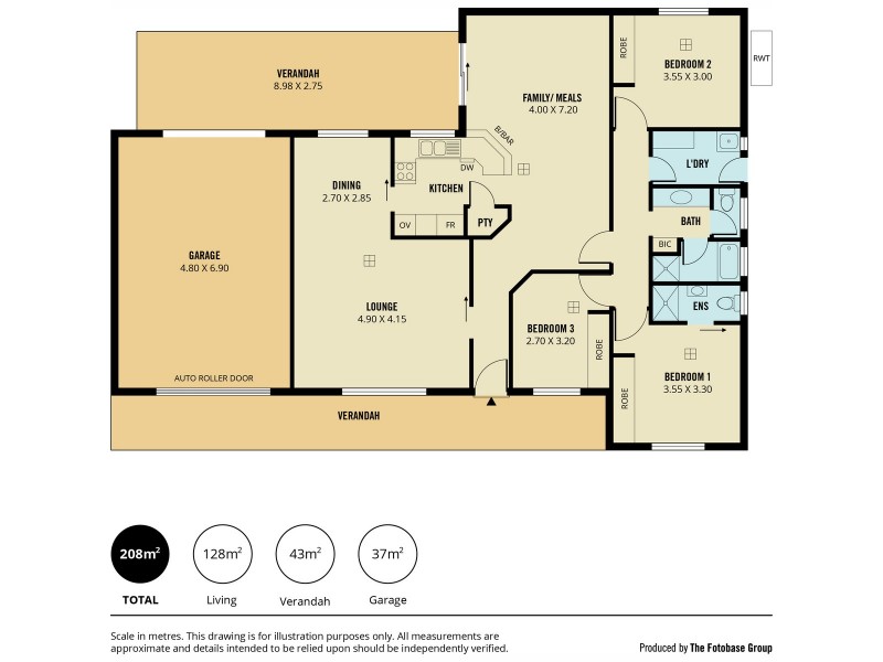 8 Taranaki Court, Greenwith SA 5125 Floorplan