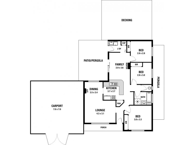 26 Boyara Crescent, Paralowie SA 5108 Floorplan