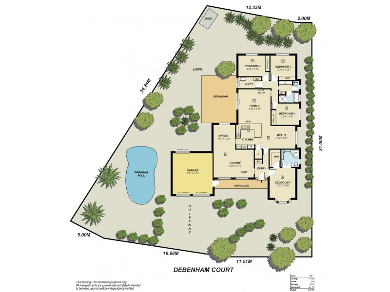 3 Debenham Court, Greenwith SA 5125 Floorplan