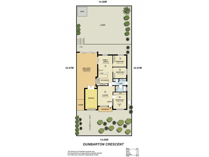 8 Dunbarton Crescent, Greenwith SA 5125 Floorplan