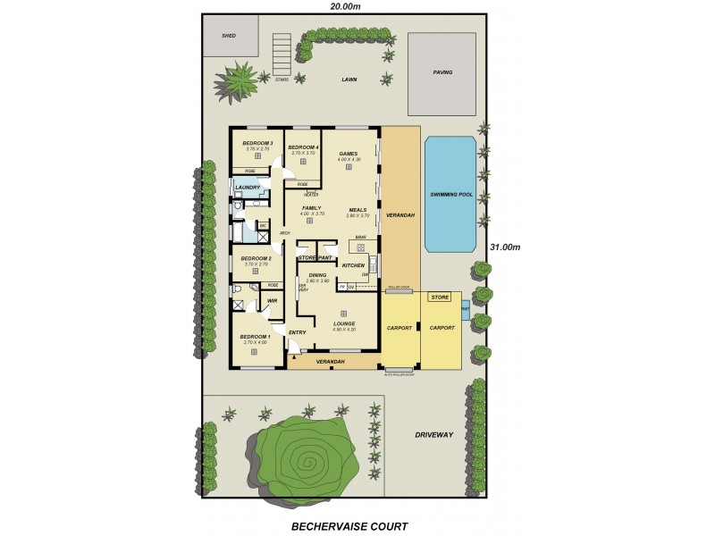 4 Bechervaise Court, Greenwith SA 5125 Floorplan
