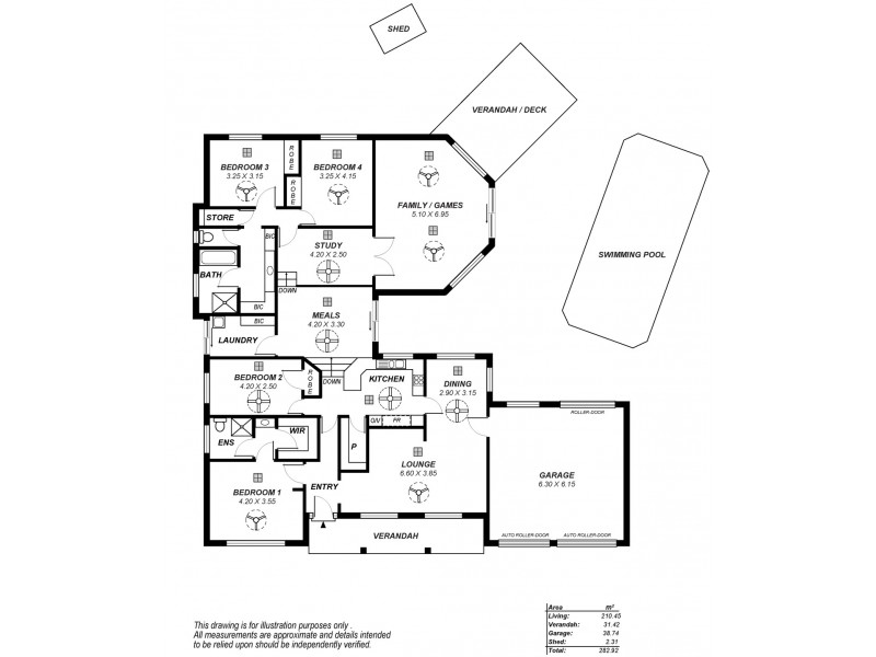 2 Grylls Court, Wynn Vale SA 5127 Floorplan