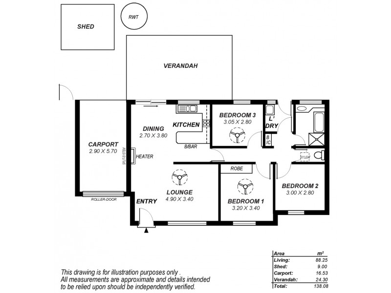 2/45 Canterbury Drive, Salisbury Heights SA 5109 Floorplan