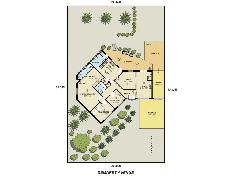 11 Demaret Avenue, Fairview Park SA 5126 Floorplan