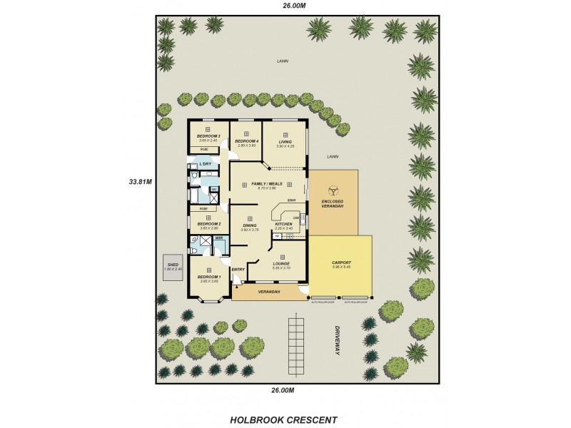 17 Holbrook Crescent, Greenwith SA 5125 Floorplan