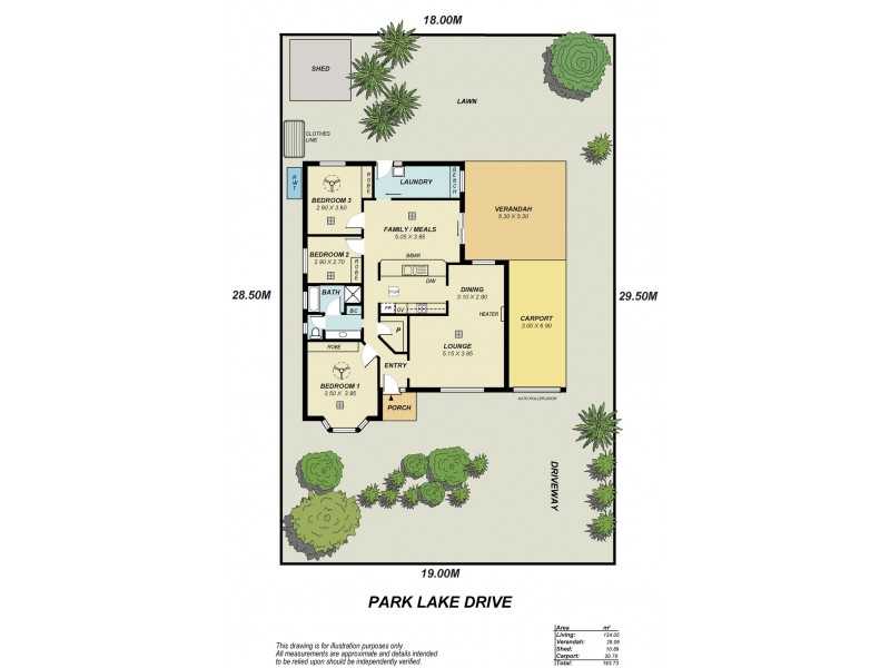 37 Park Lake Drive, Wynn Vale SA 5127 Floorplan