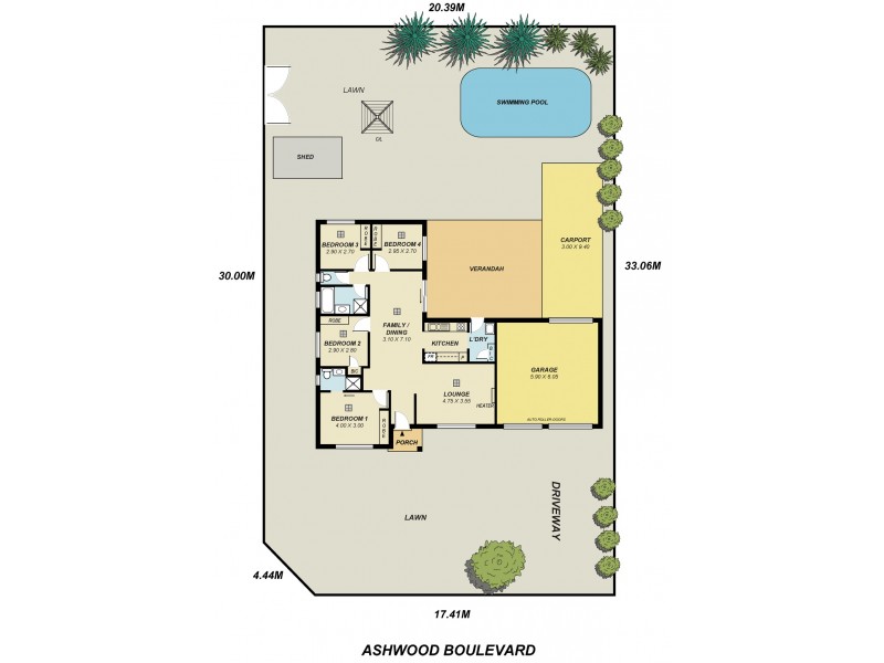 12 Ashwood Boulevard, Hillbank SA 5112 Floorplan