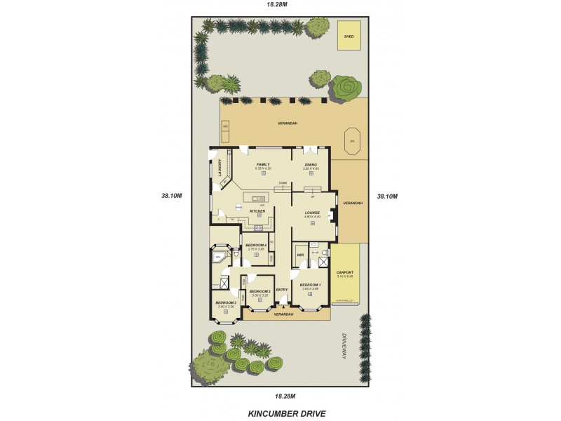 5 Kincumber Drive, Redwood Park SA 5097 Floorplan