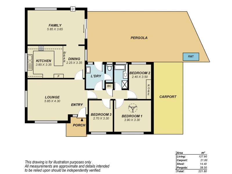 73 Tolley Road, St Agnes SA 5097 Floorplan