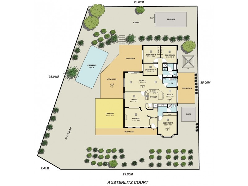 22 Austerlitz Court, Greenwith SA 5125 Floorplan