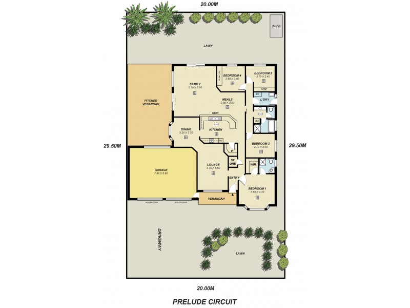 14 Prelude Circuit, Hillbank SA 5112 Floorplan