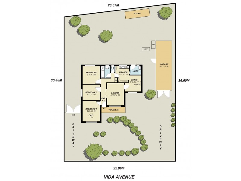 9 Vida Avenue, Redwood Park SA 5097 Floorplan