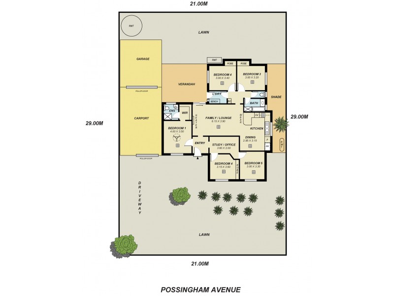 24 Possingham Avenue, Redwood Park SA 5097 Floorplan