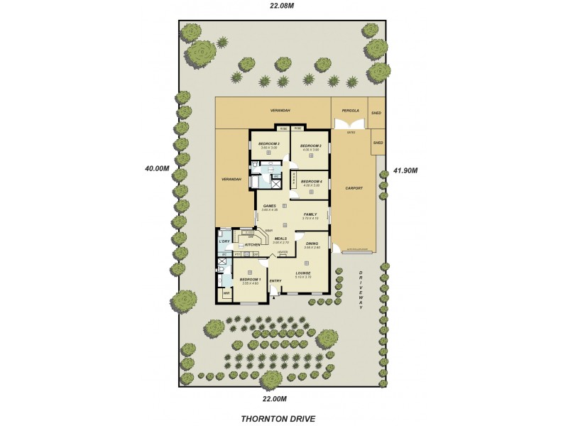 85 Thornton Drive, Greenwith SA 5125 Floorplan